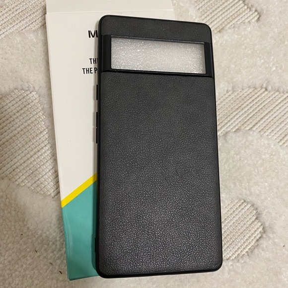 # 4 - Google Pixel 6A Gray leather phone case cover - Picture 1 of 10